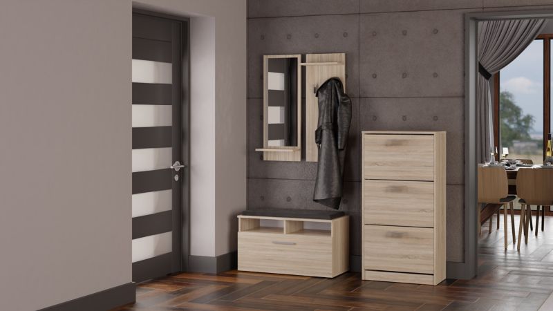 Szafka Na Buty Topeshop Paula Dąb Sonoma 28x60x116 cm 1 szt.