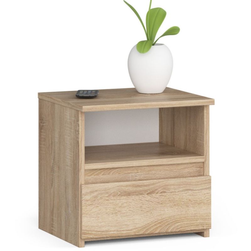 Szafka nocna Akord CL1 Dąb Sonoma 40 cm 1 szuflada kolor Dąb Sonoma mat 1 półka 40x35x40 cm 1 szt.