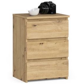 Szafka nocna Akord CL3 Dąb Artisan 40 cm 3 szuflady kolor Dąb Artisan mat 40x35x57 cm 1 szt.