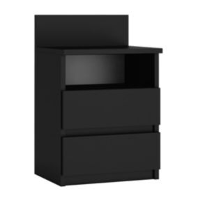 Szafka Nocna Topeshop Malwa M1 Czarny 32x40x59 cm 1 szt.