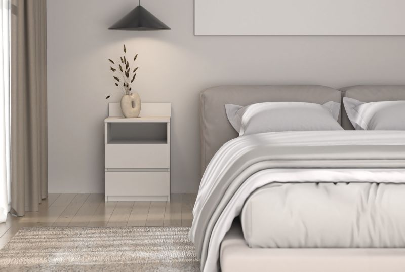 Szafka Nocna Topeshop Malwa M1 Kaszmir Beż Z 2 Szufladami 32x40x59 cm 1 szt.