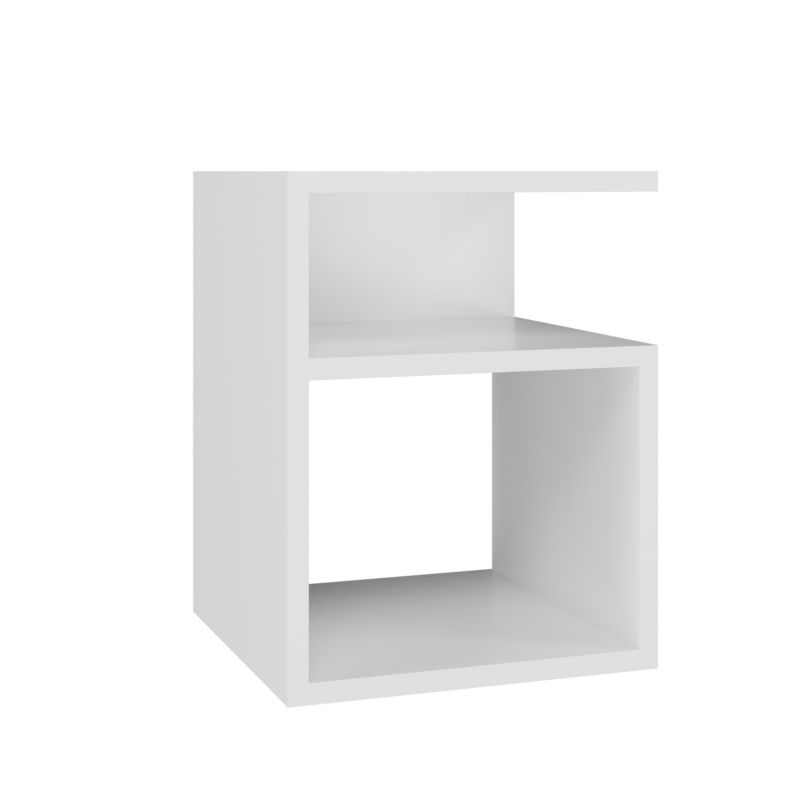 Szafka Nocna Topeshop Stolik Tini Biel 30x30x40 cm 1 szt.