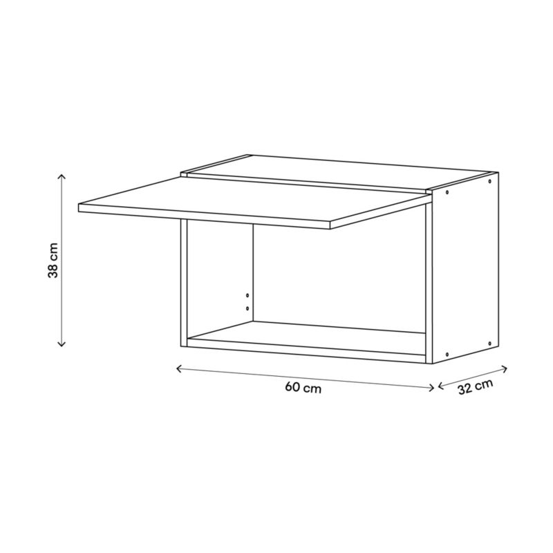Szafka okapowa Pragma 60 cm biała