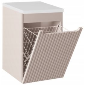Szafka pod Umywalkę łazienkowa 40 cm Wisząca z Blatem Biały Nova Kaszmir Furnidea 1 szt.
