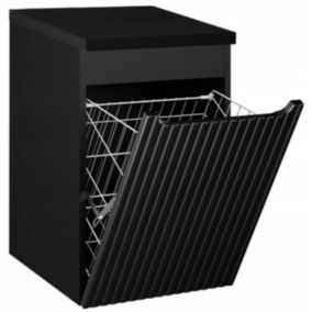 Szafka pod Umywalkę łazienkowa 40 cm Wisząca z Blatem Czarny Nova Black Czarna Furnidea 1 szt.