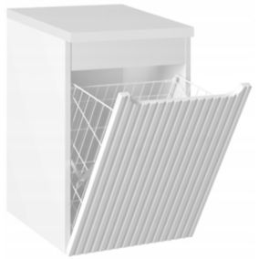 Szafka pod Umywalkę łazienkowa 40 cm Wisząca z Blatem Czarny Nova White Biała Furnidea 1 szt.
