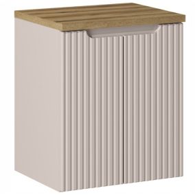 Szafka pod Umywalkę łazienkowa 50 cm Wisząca z Blatem Dąb Nova Kaszmir Kaszmirowa Furnidea 1 szt.