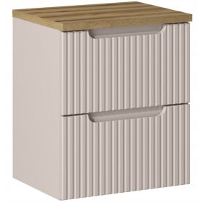 Szafka pod Umywalkę łazienkowa 50 cm Wisząca z Blatem Dąb Nova Kaszmir Kaszmirowa Szuflady Furnidea 1 szt.