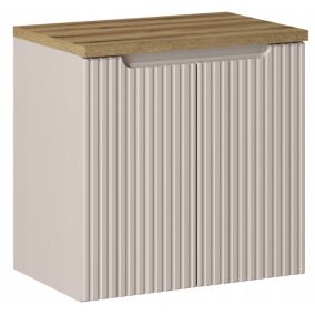 Szafka pod Umywalkę łazienkowa 60 cm Wisząca z Blatem Dąb Nova Kaszmir Kaszmirowa Drzwi Furnidea 1 szt.