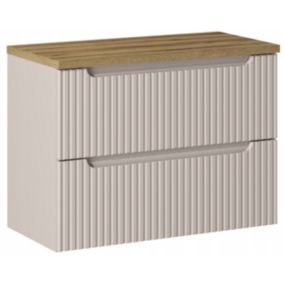 Szafka pod Umywalkę łazienkowa 80 cm Wisząca z Blatem Dąb Nova Kaszmir Kaszmirowa Szuflady Furnidea 1 szt.