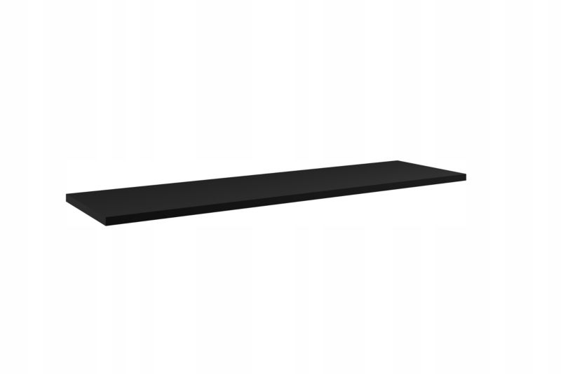 Szafka pod Umywalkę łazienkowa Furnidea 160 cm Wisząca z Blatem Czarny Nova Black Czarna Ryflowane Fronty 2 Drzwi 4 Szuflady 1 szt