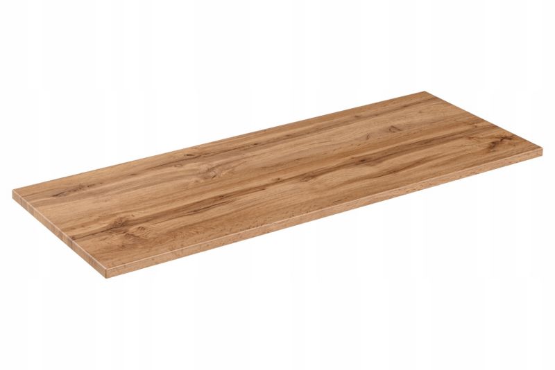 Szafka pod umywalkę Furnidea 120 cm czarna wisząca z blatem dąb wotan frezowane szuflady Trend 1 szt.