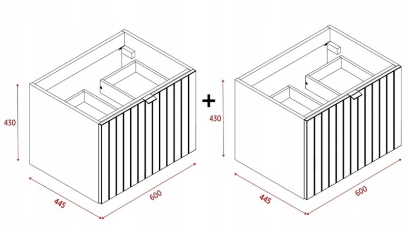 Szafka pod umywalkę Furnidea 120 cm lakierowana frezowana zielony półmat Harmo 1 szt.