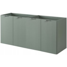 Szafka pod umywalkę Furnidea 120 cm szałwia ryflowany LINE REED GREEN 1 szt.
