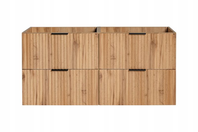 Szafka pod umywalkę Furnidea 160 cm dąb Wotan ryflowany Adel 1 szt.