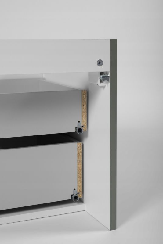 Szafka pod umywalkę Furnidea 160 cm lakierowana frezowana zielony półmat Harmo 1 szt.