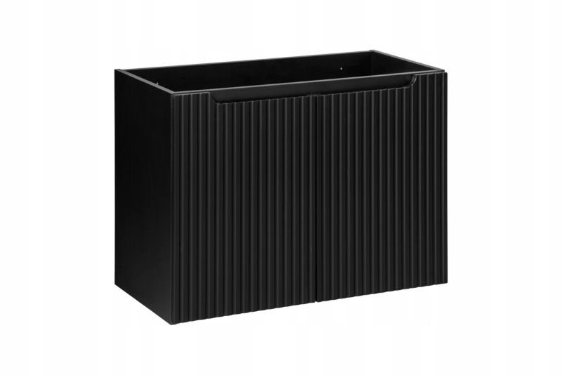 Szafka pod Umywalkę Furnidea 160 cm Wisząca z Blatem Nova Black Czarna 1 szt.