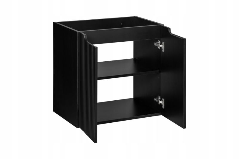 Szafka pod Umywalkę Furnidea 160 cm Wisząca z Blatem Nova Black Czarna 1 szt.