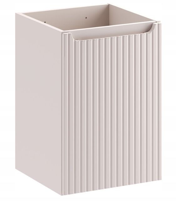 Szafka pod umywalkę Furnidea 40 cm kaszmir ryflowana Nova 1 szt.