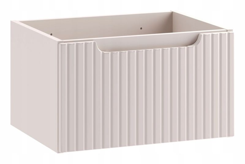 Szafka pod umywalkę Furnidea 50 cm kaszmir ryflowana Nova 1 szt.