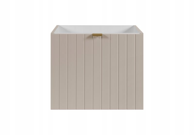 Szafka pod umywalkę Furnidea 50 cm lakierowana frezowana kaszmir półmat Harmo 1 szt.
