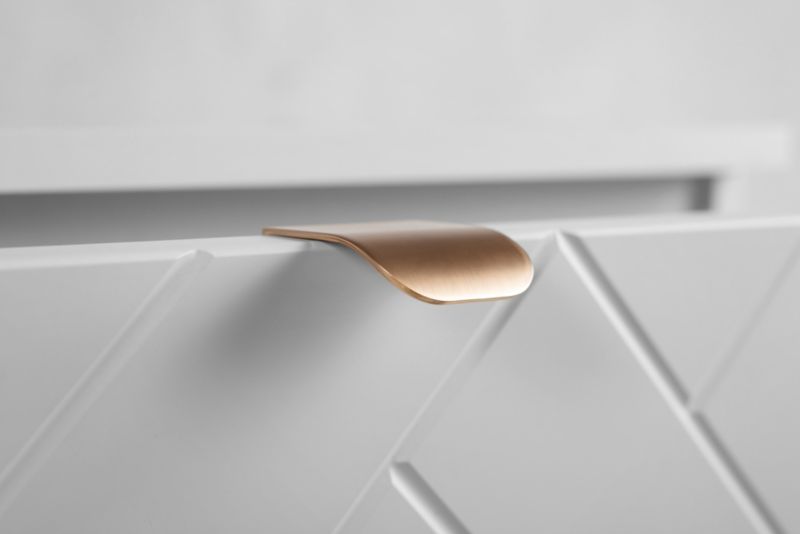 Szafka pod umywalkę Furnidea 60 cm biała wisząca frezowana Trend 1 szt.