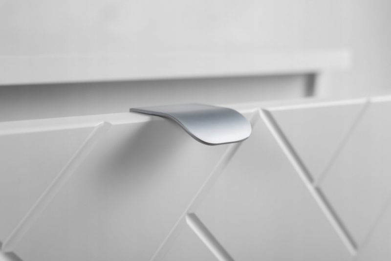 Szafka pod umywalkę Furnidea 60 cm biała wisząca frezowana Trend 1 szt.