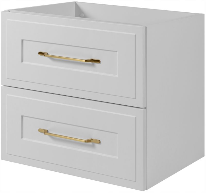 Szafka pod umywalkę Furnidea 60 cm biała z szufladami Frezowana CLASSIC  1 szt.