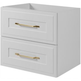 Szafka pod umywalkę Furnidea 60 cm biała z szufladami ryflowana CLASSIC  1 szt.