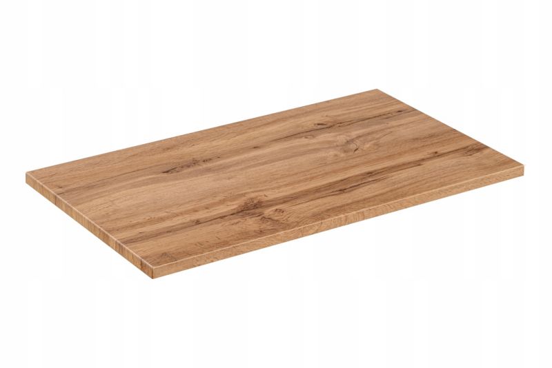 Szafka pod umywalkę Furnidea 60 cm czarna wisząca z blatem dąb wotan frezowane szuflady Trend 1 szt.