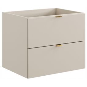 Szafka pod umywalkę Furnidea 60 cm kaszmir 2 szuflady MDF Dalia Cashmere 1 szt.