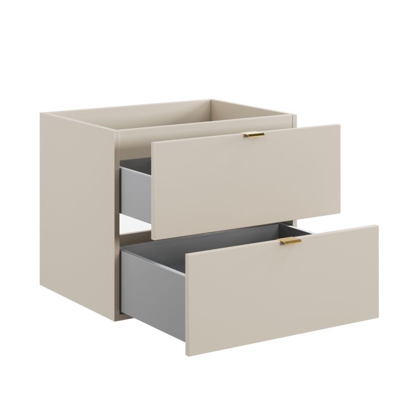 Szafka pod umywalkę Furnidea 60 cm kaszmir 2 szuflady MDF Dalia Cashmere 1 szt.