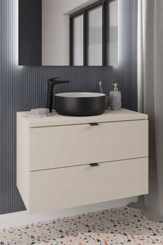 Szafka pod umywalkę Furnidea 60 cm kaszmir 2 szuflady MDF Dalia Cashmere 1 szt.