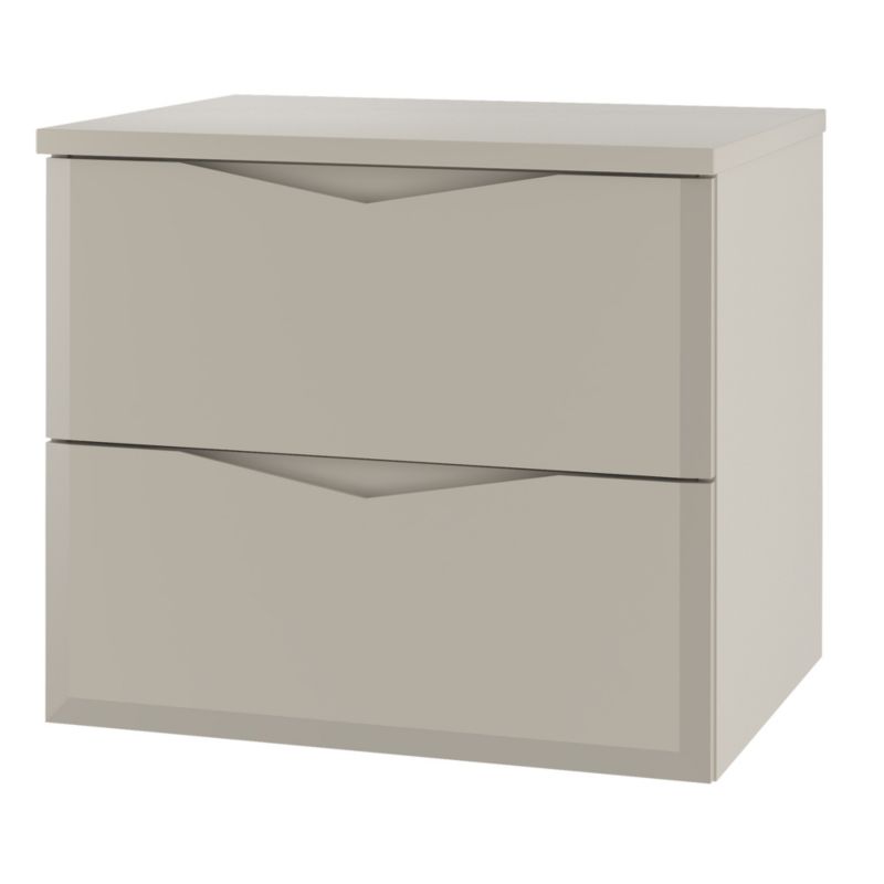 Szafka pod umywalkę Furnidea 60 cm kaszmir mat z blatem Delica 1 szt.