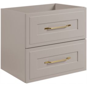 Szafka pod umywalkę Furnidea 60 cm kaszmir z szufladami ryflowana CLASSIC  1 szt.
