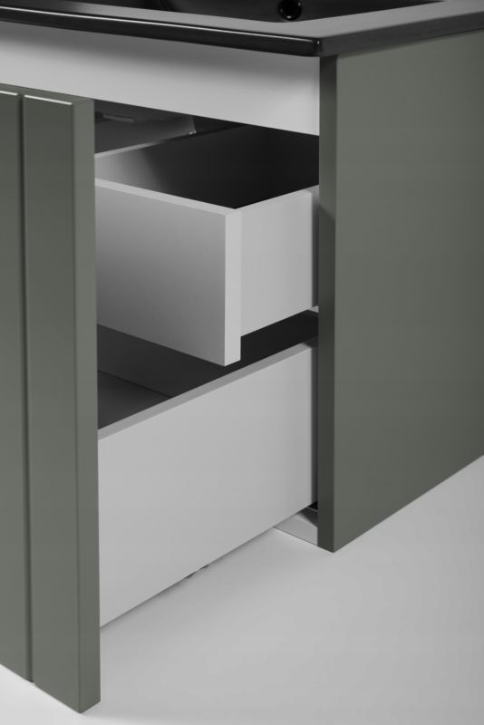 Szafka pod umywalkę Furnidea 60 cm lakierowana frezowana kaszmir półmat Harmo 1 szt.