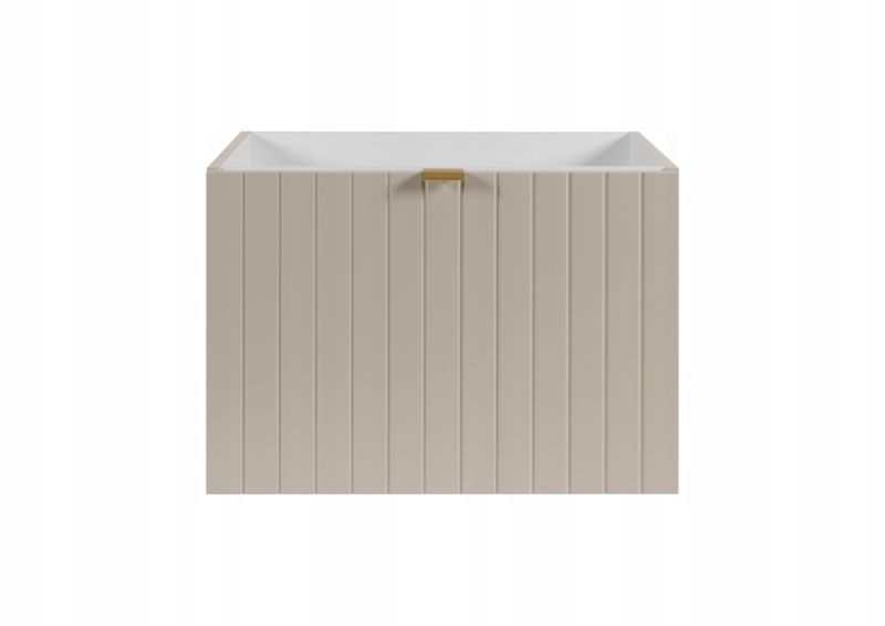 Szafka pod umywalkę Furnidea 60 cm lakierowana frezowana kaszmir półmat Harmo 1 szt.