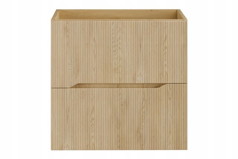 Szafka pod umywalkę Furnidea 60 cm z blatem dąb cremona ryflowana Nordic Cremona 1 szt.