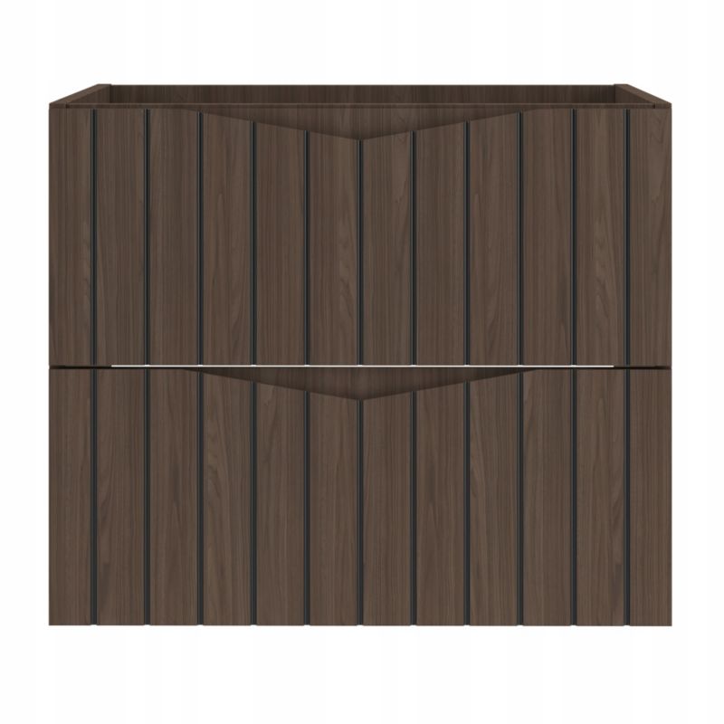 Szafka pod umywalkę Furnidea 60 cm z blatem orzech czarny Stella 1 szt.