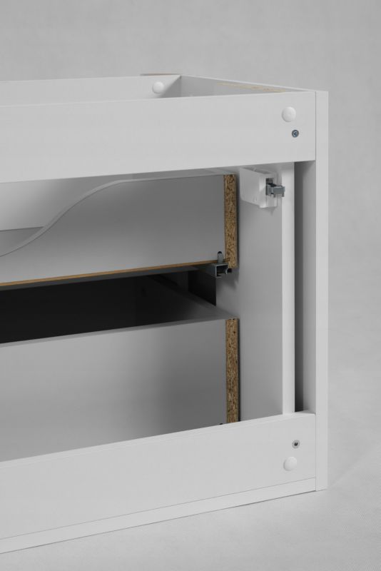 Szafka pod umywalkę Furnidea 80 cm biała LINEA 1 szt.
