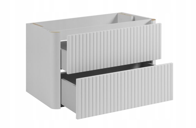 Szafka pod umywalkę Furnidea 80 cm biała LINEA 1 szt.