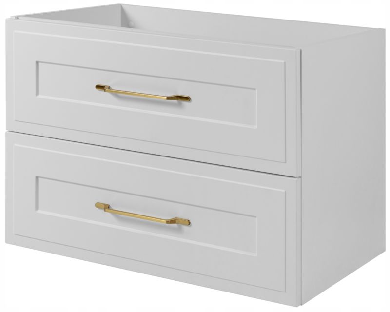 Szafka pod umywalkę Furnidea 80 cm biała z szufladami Frezowana CLASSIC  1 szt.