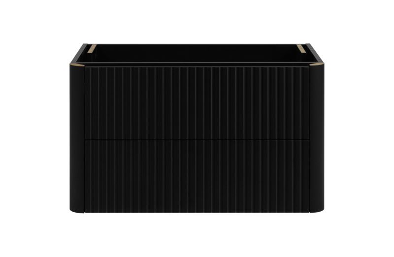 Szafka pod umywalkę Furnidea 80 cm czarna LINEA 1 szt.