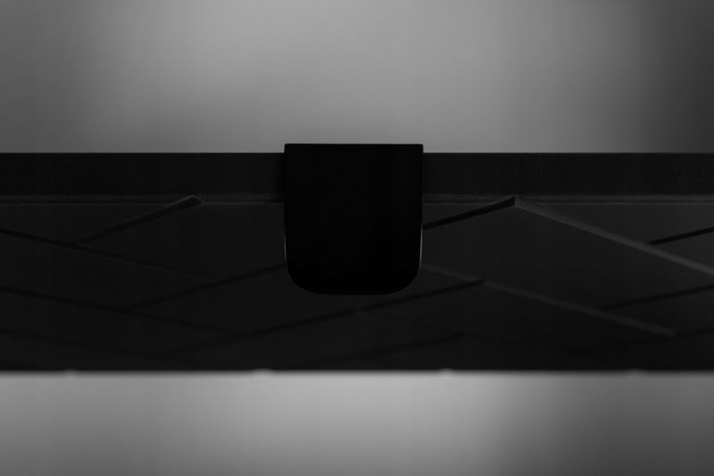 Szafka pod umywalkę Furnidea 80 cm czarna wisząca frezowana Trend 1 szt.