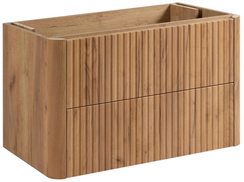 Szafka pod umywalkę Furnidea 80 cm dąb Craft złoty LINEA 1 szt.