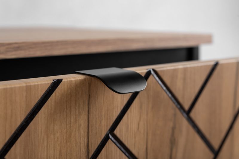 Szafka pod umywalkę Furnidea 80 cm dąb craft złoty wisząca frezowana Trend 1 szt.