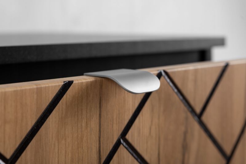 Szafka pod umywalkę Furnidea 80 cm dąb craft złoty wisząca frezowana Trend 1 szt.