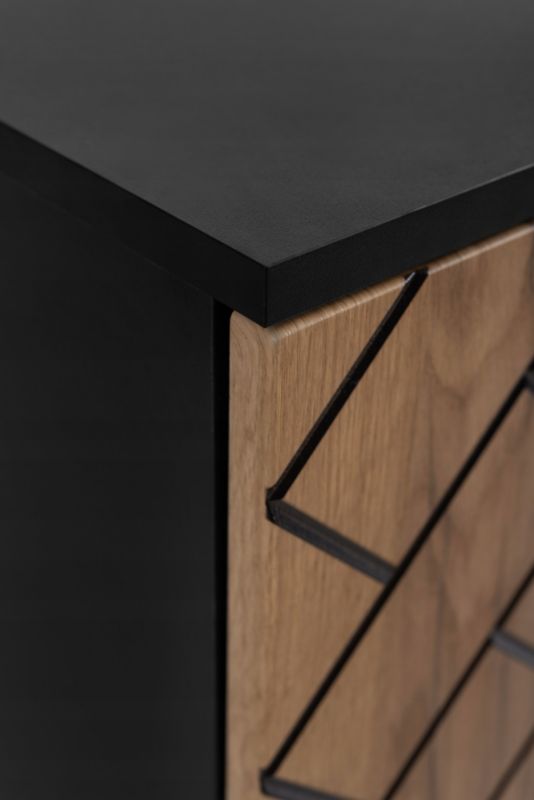 Szafka pod umywalkę Furnidea 80 cm dąb craft złoty wisząca frezowana Trend 1 szt.