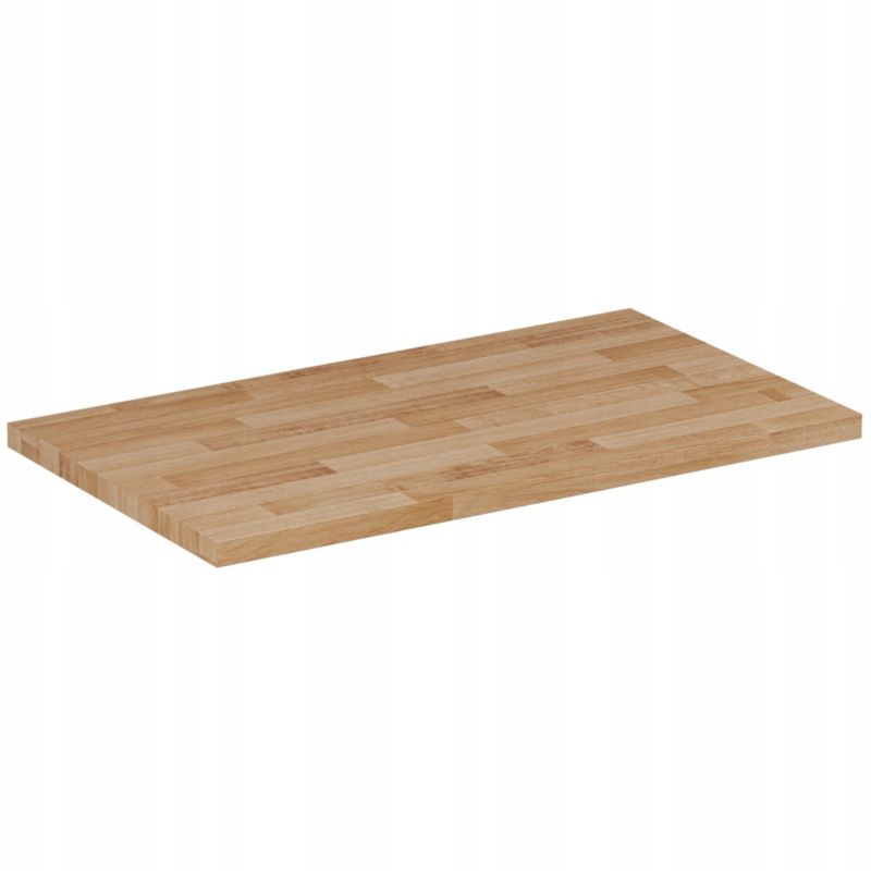 Szafka pod umywalkę Furnidea 80 cm kaszmir lakierowana z blatem dębowym Harmo 1 szt.