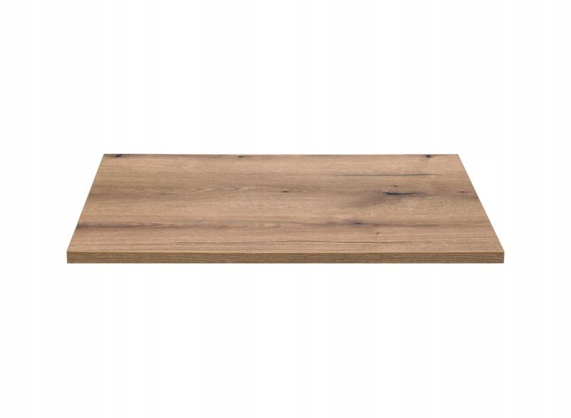 Szafka pod umywalkę Furnidea 80 cm wisząca biały mat z blatem dąb coast evoke Nova White 2 drzwi 1 szt.